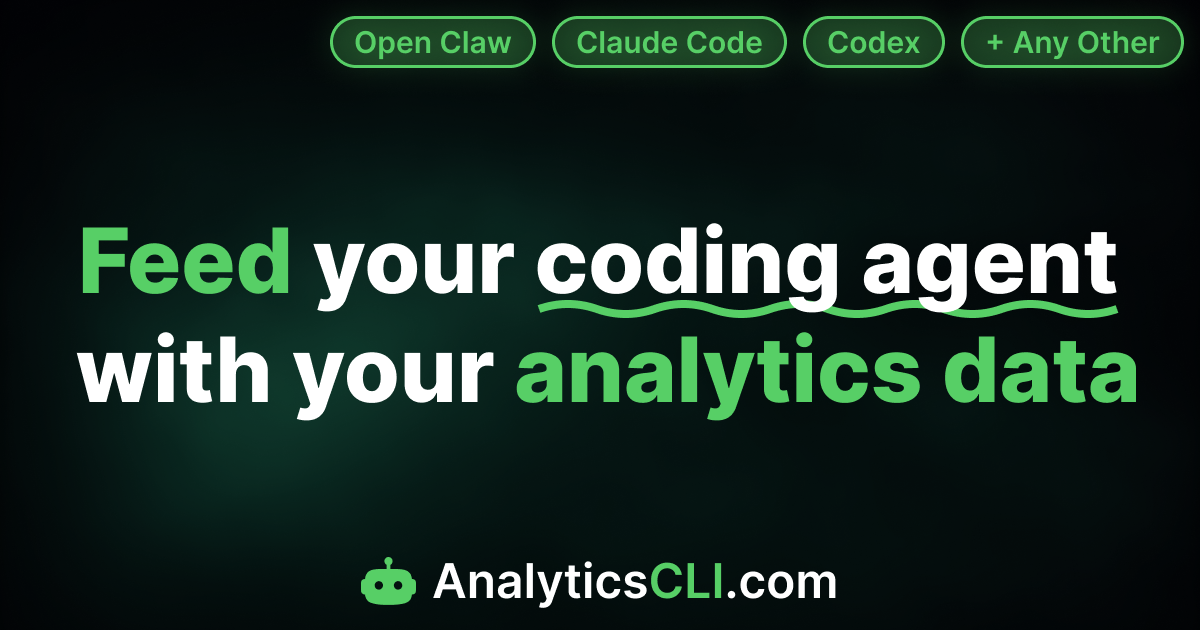 AnalyticsCLI - Agentic Analytics CLI for Coding Agents